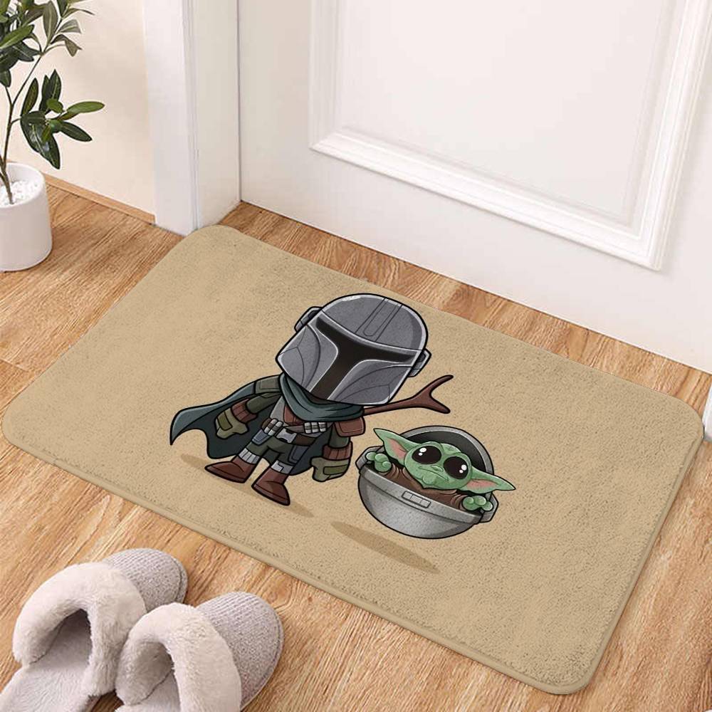 Baby Yoda Nursery - Beast-Kingdoms-Baby-Yoda Grogu Halı Banyo Kaymaz Paspas