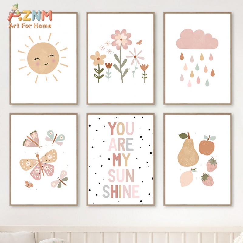 Baby Nursery You Are My Sunshine - AZNM Sen Benim Güneşimsin Sevimli Ayçiçeği