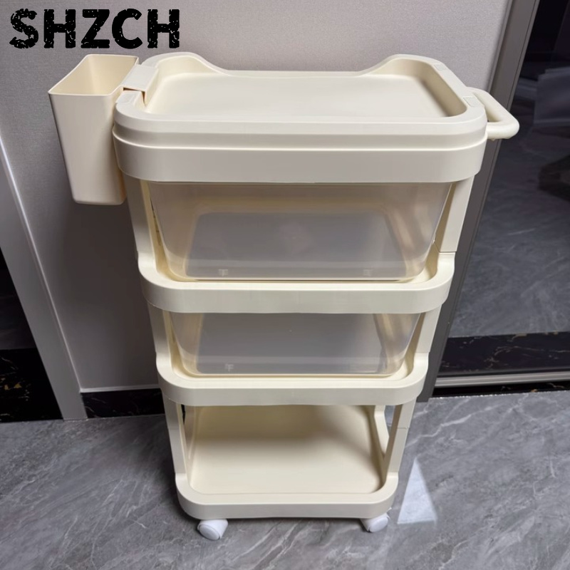 Baby Nursery Cart - Çok Katmanlı Tekerlekli Bebek Arabası Hareketli