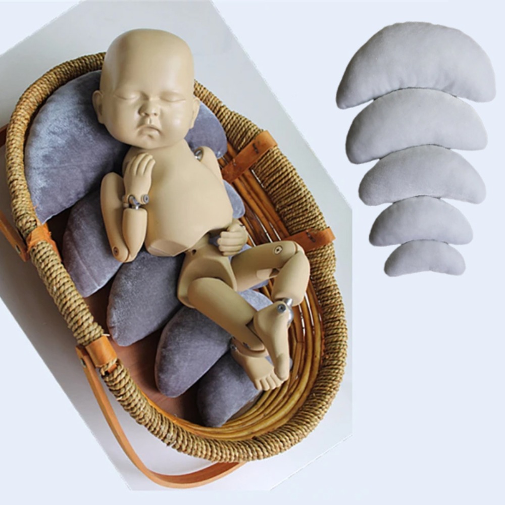 Convertible Crib Set - 5 adet/takım Hilal Şekilli Bebek Poz