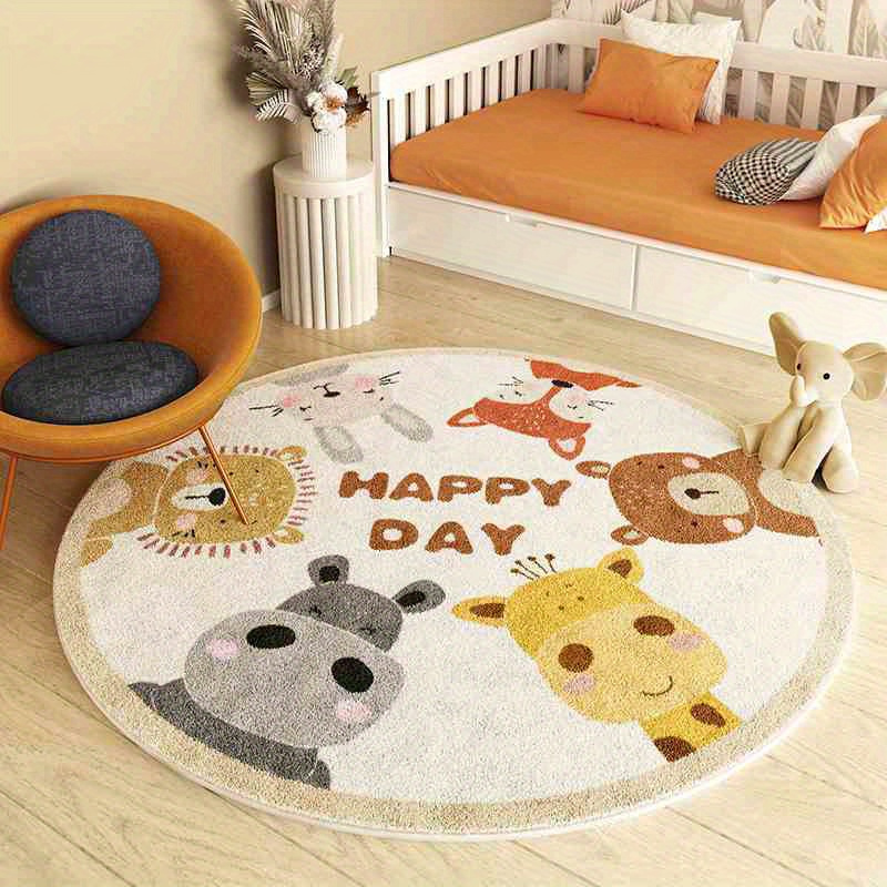 Baby Nursery Carpet - Sevimli Peluş Polyester Çizgi Film Hayvanı