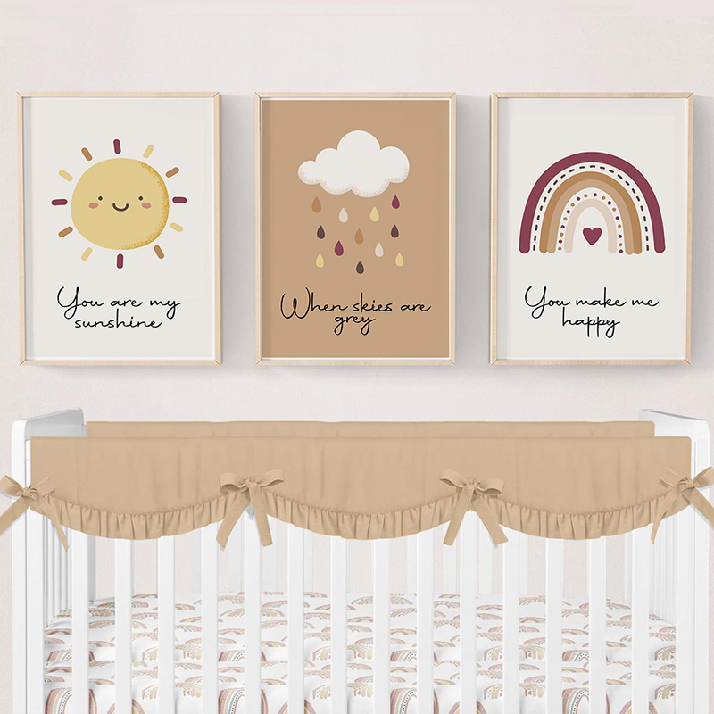 Baby Nursery You Are My Sunshine - Sen benim Sunshine kreş duvar sanatı