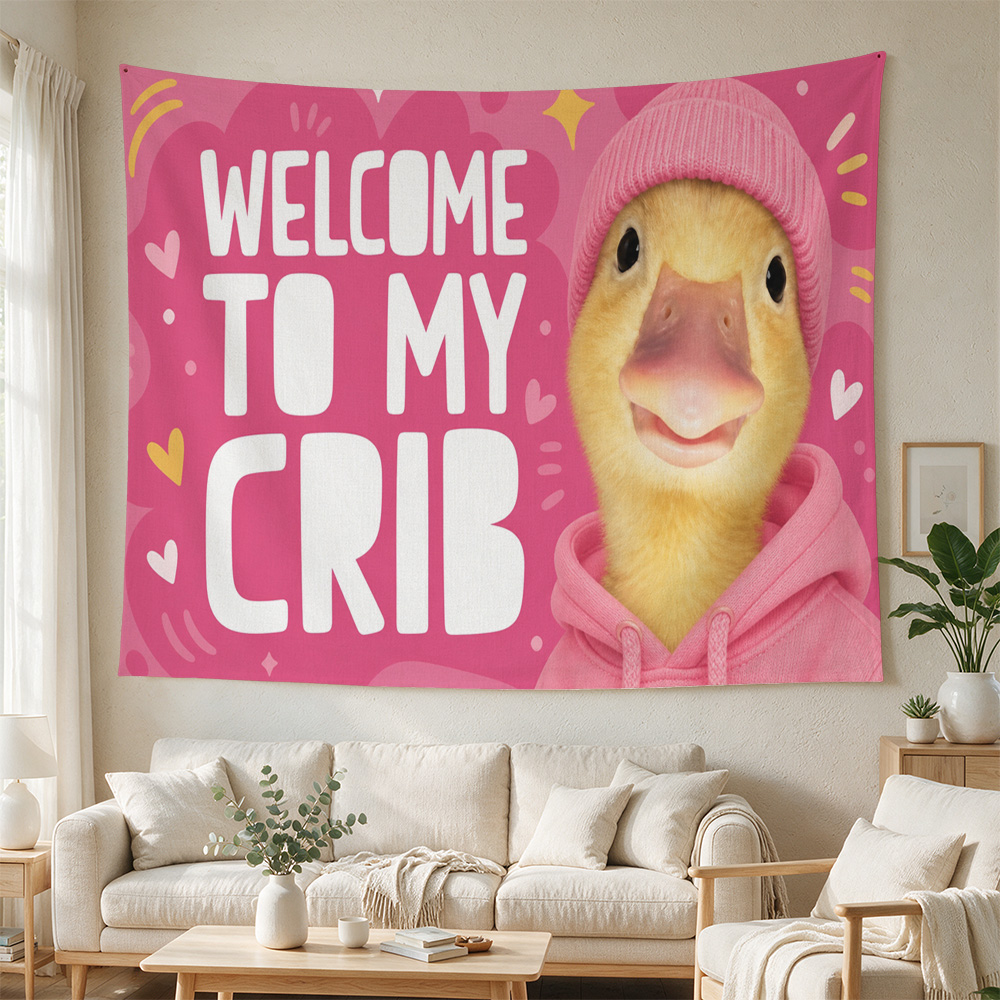 Baby Nursery Modern - Sevimli Sarı Ördek Desenli Duvar Süsü,