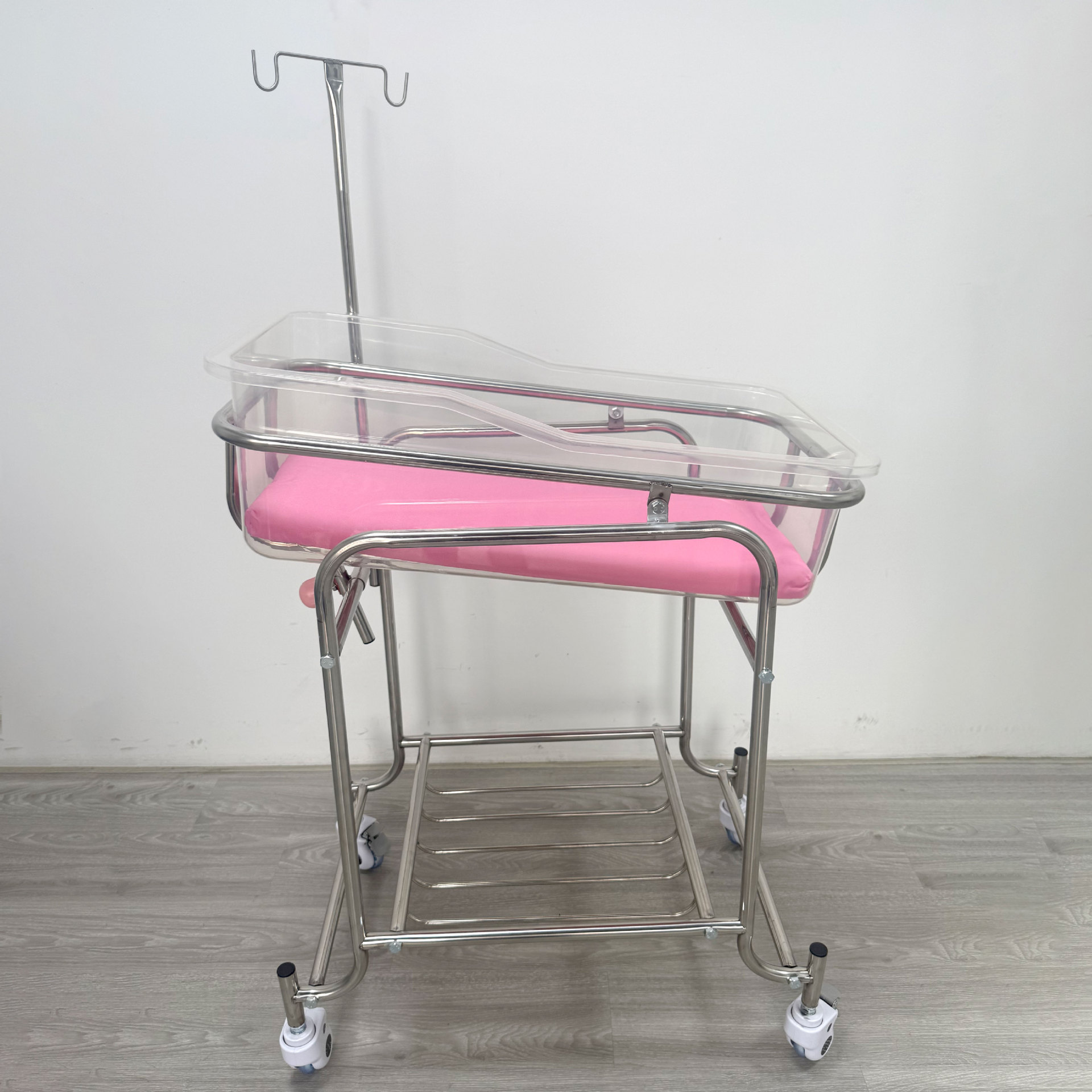 Baby Nursery Cart - Paslanmaz Çelik Bebek Beşiği Arabası Ayarlanabilir