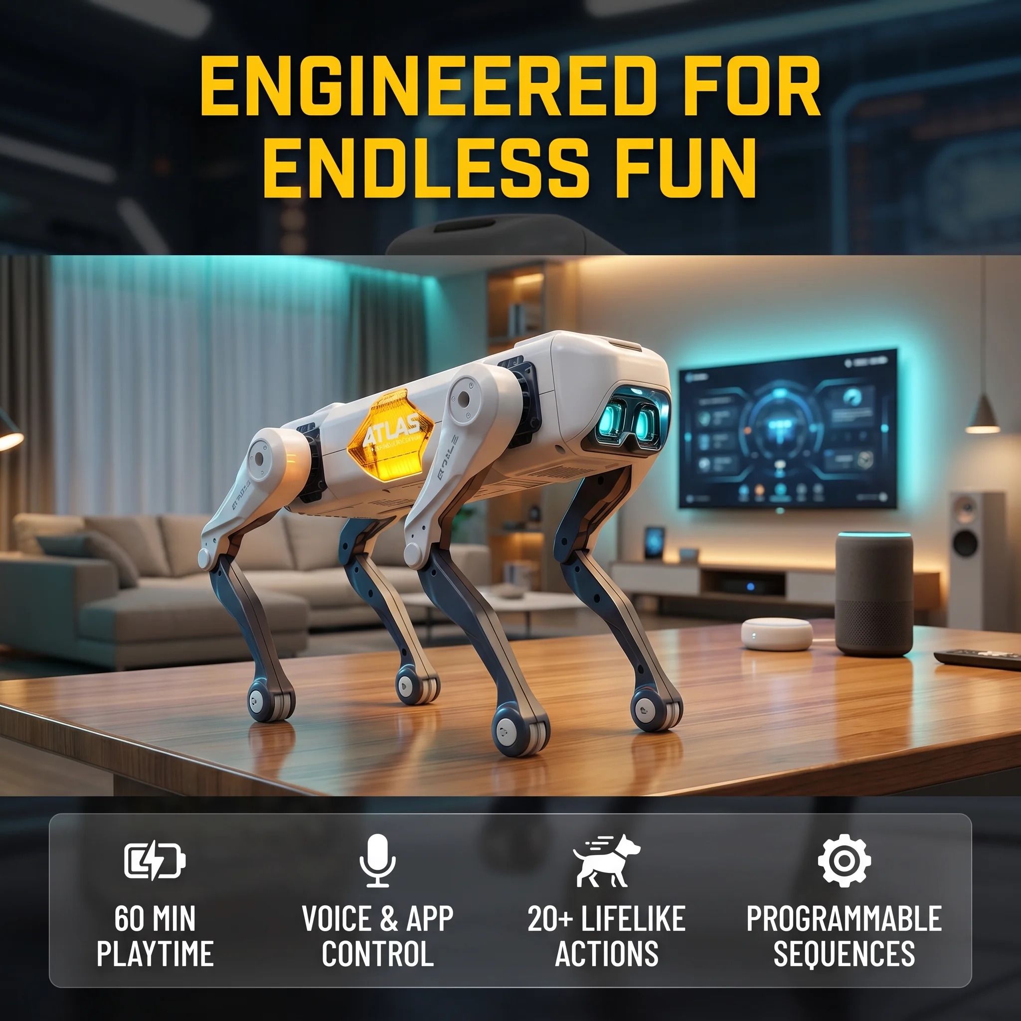 Baby Nursery Gifts - Yapay Zeka Akıllı Robot Köpek, Sesli