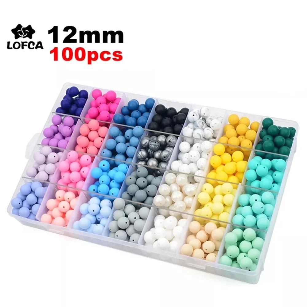 Baby Food Processor - LOFCA 12mm 100 adet Silikon Boncuk