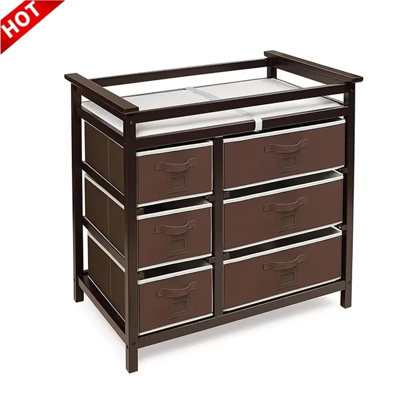 Baby Nursery Modern - Modern Ahşap Bebek Şifonyeri, Bebek Bezi