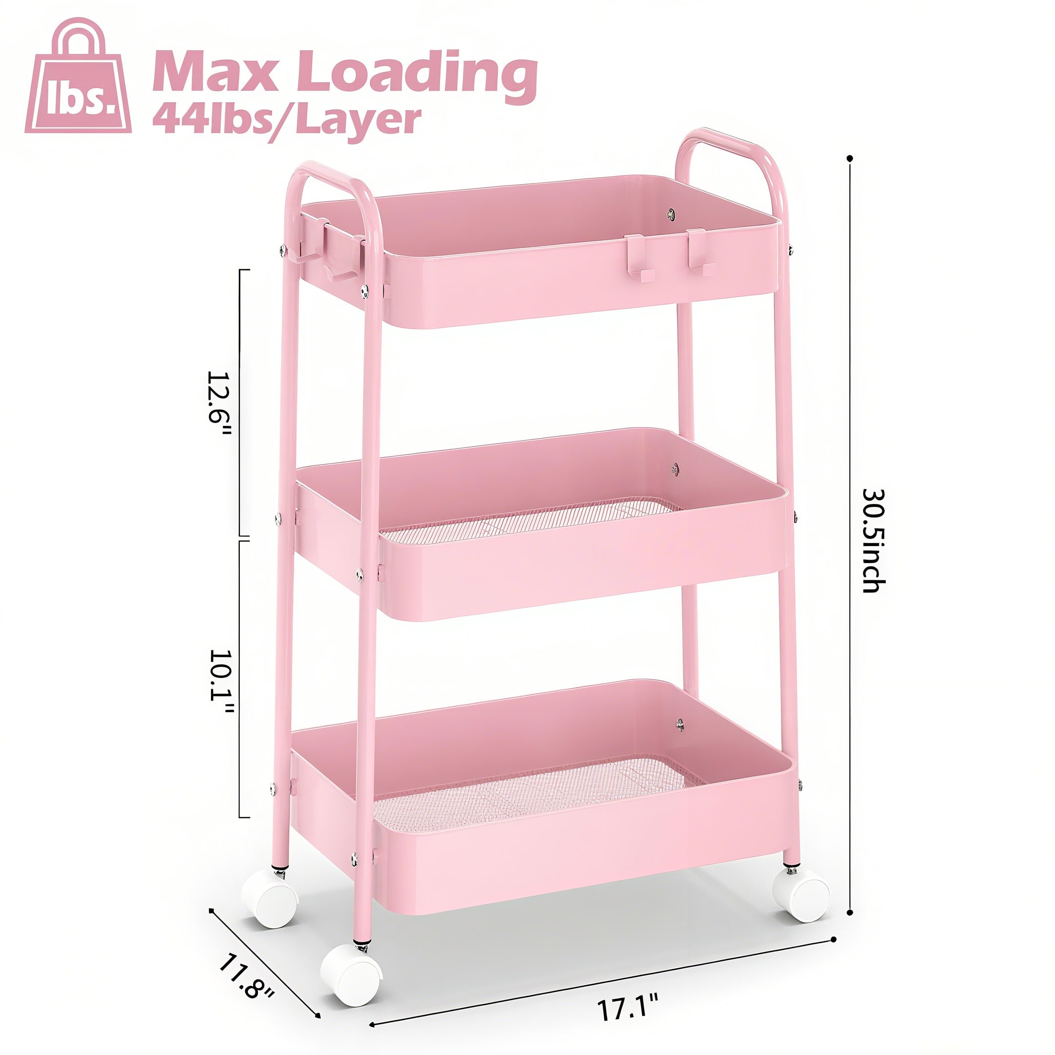 3 Katmanlı Tekerlekli Metal Ar - Baby Nursery Cart incelemesi ve fiyatı