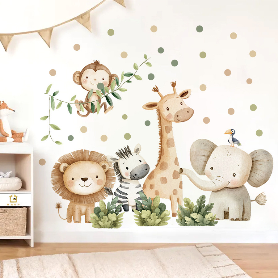 Boho Orman Hayvanları duvar çı - Baby Nursery Modern incelemesi ve fiyatı