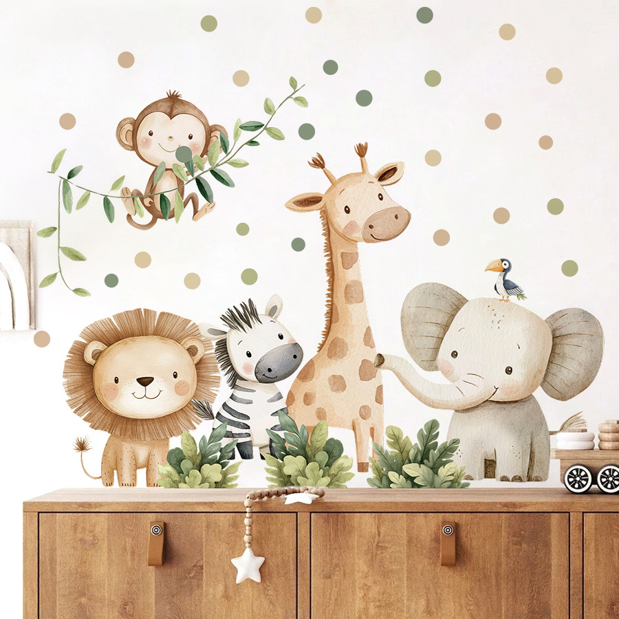 Boho Orman Hayvanları duvar çı - Baby Nursery Modern incelemesi ve fiyatı