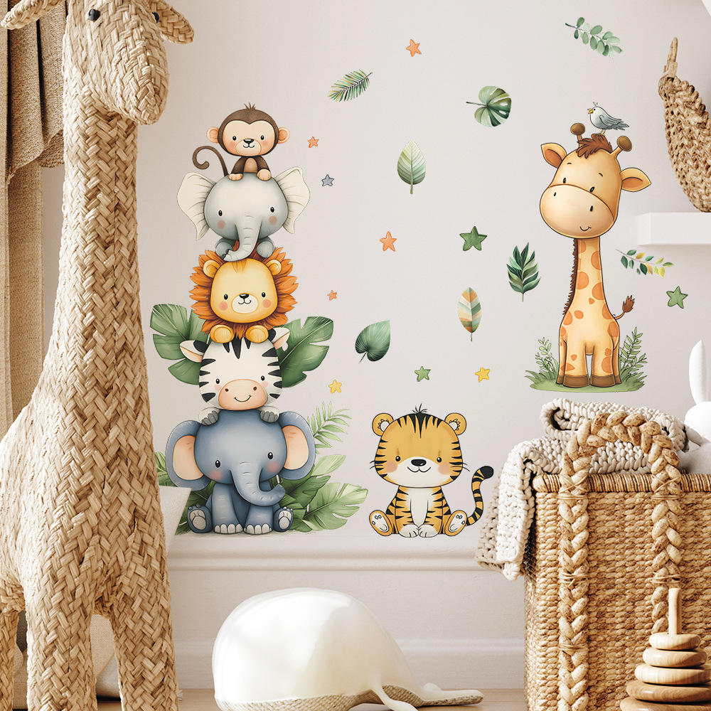 Boho Orman Hayvanları duvar çı - Baby Nursery Modern incelemesi ve fiyatı
