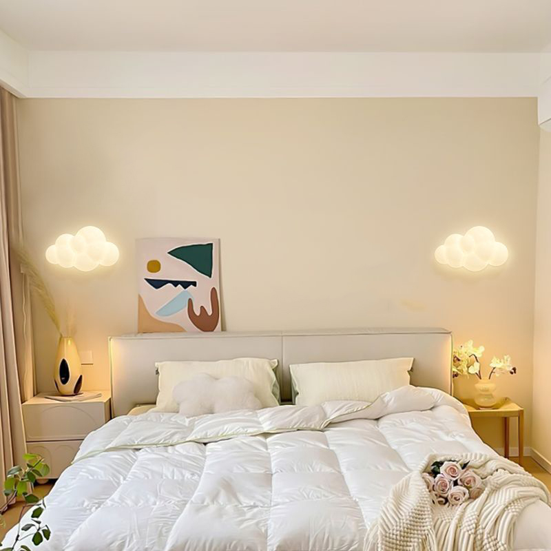 Beyaz bulut duvar lambaları ço - Baby Nursery Lamp incelemesi ve fiyatı
