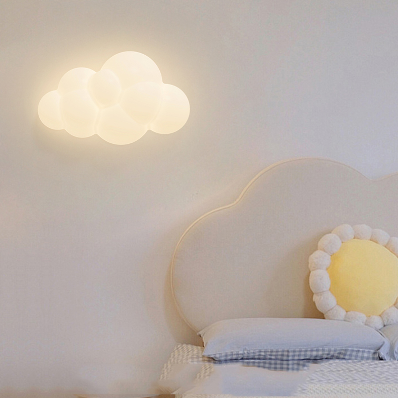 Beyaz bulut duvar lambaları ço - Baby Nursery Lamp incelemesi ve fiyatı