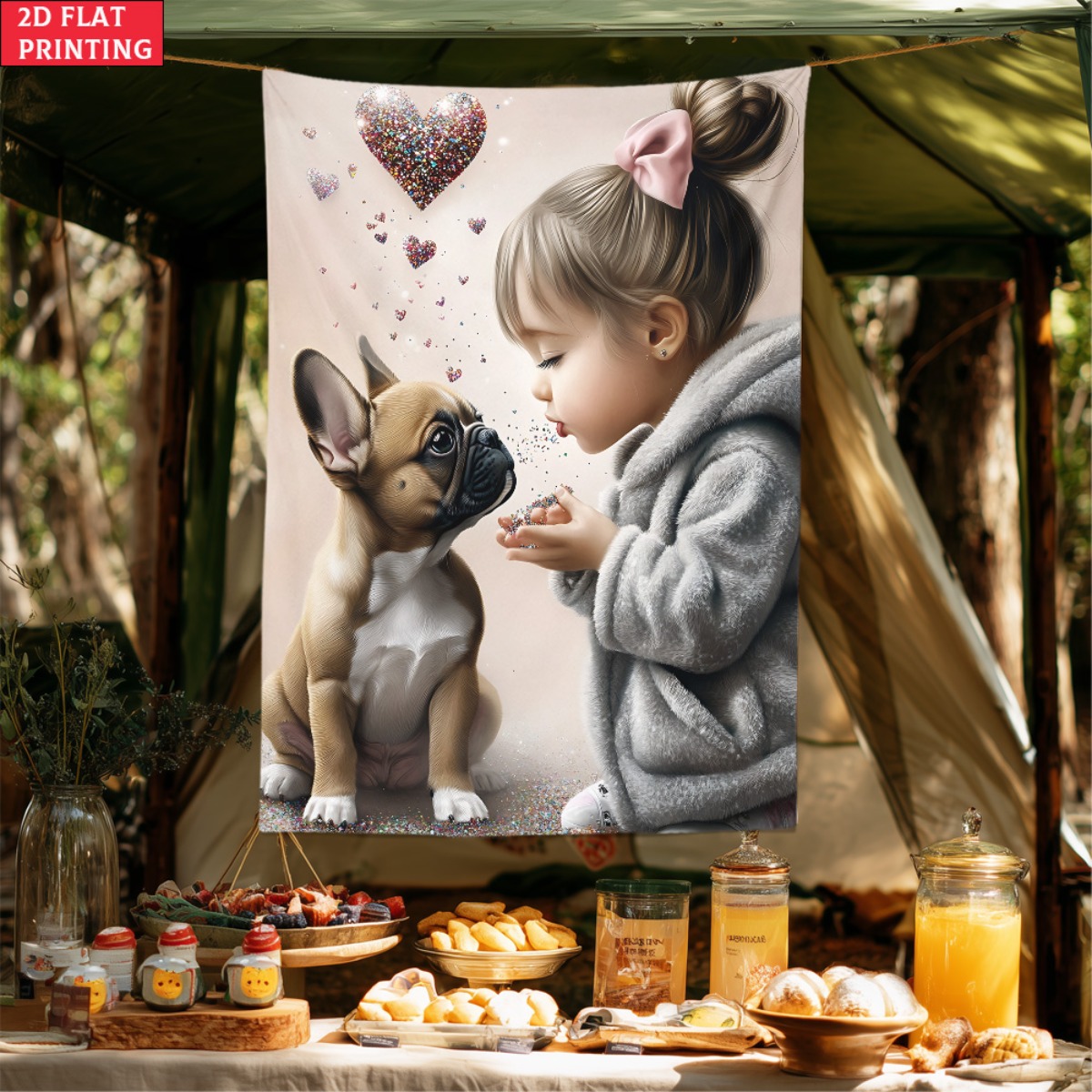 Fransız bulldog yavrusu ile kı - Baby Nursery Modern incelemesi ve fiyatı