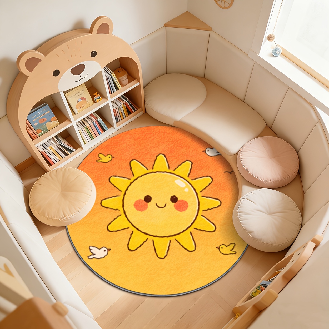 Çocuklar İçin Yuvarlak Güneş D - Baby Nursery Carpet incelemesi ve fiyatı