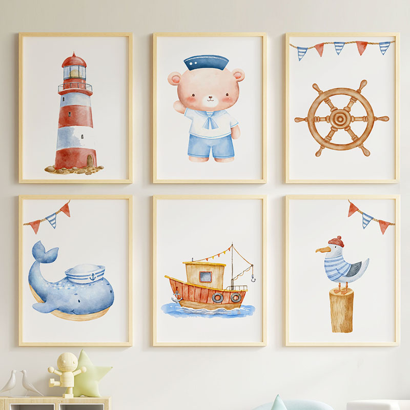 Ayı Balina Yelkenli Deniz Fene - Baby Nursery Modern incelemesi ve fiyatı