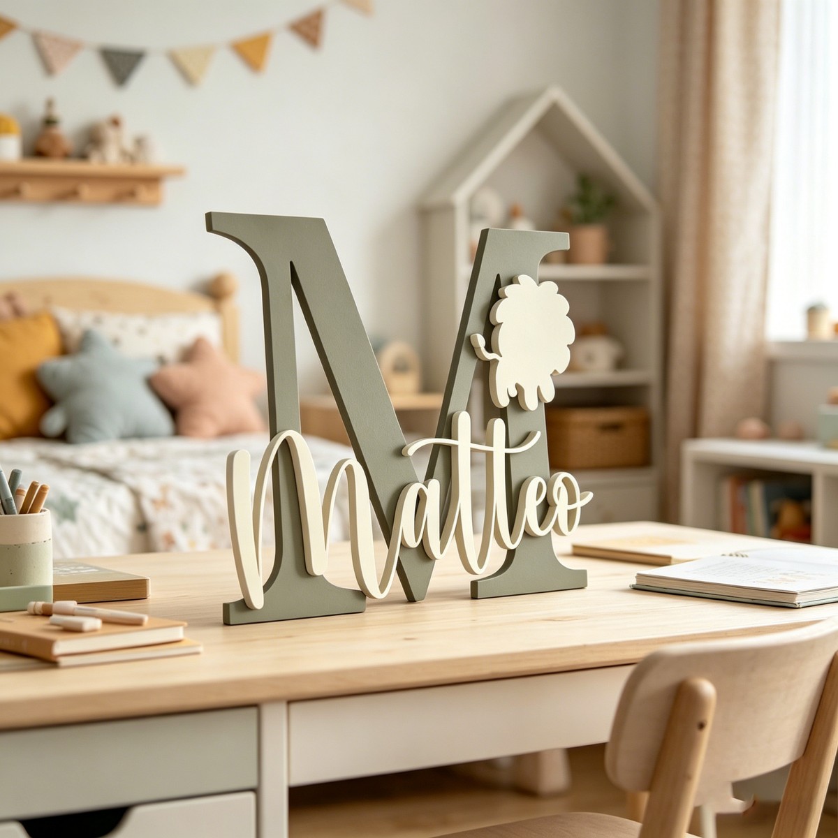 1 adet özel aslan adı ve ilk a - Baby Nursery Gifts incelemesi ve fiyatı