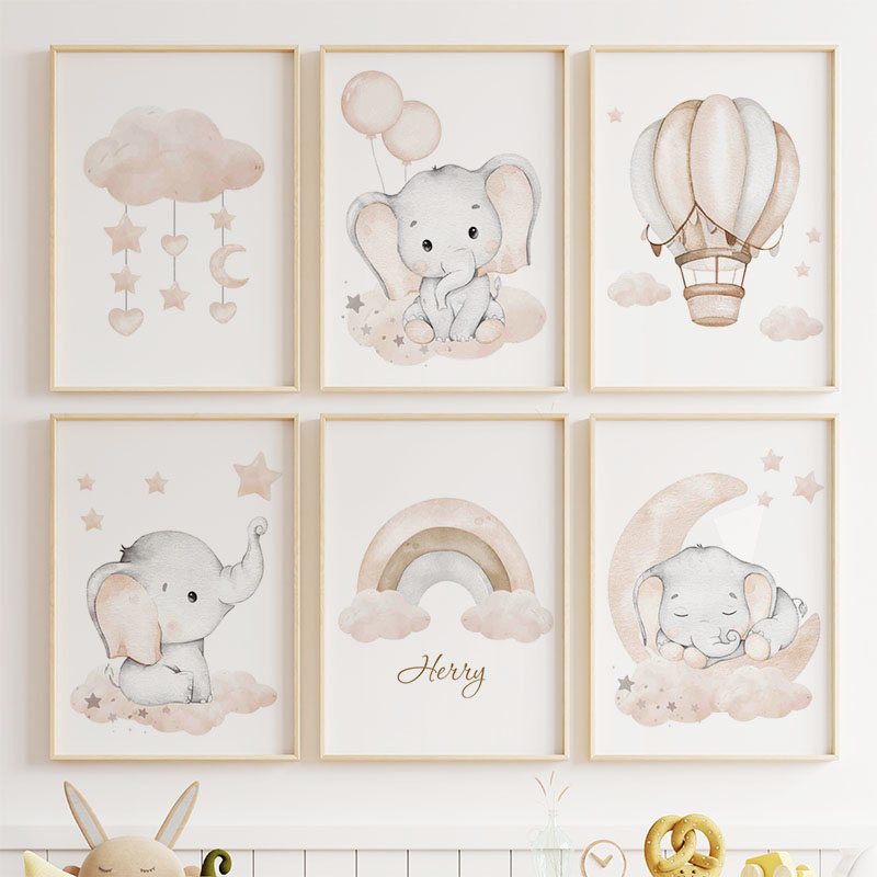 Sevimli Fil Sıcak Balon Ay Gök - Baby Nursery Modern incelemesi ve fiyatı