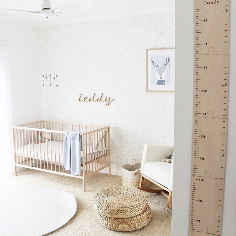 İskandinav ahşap çocuklar yüks - Growth Chart Ruler incelemesi ve fiyatı
