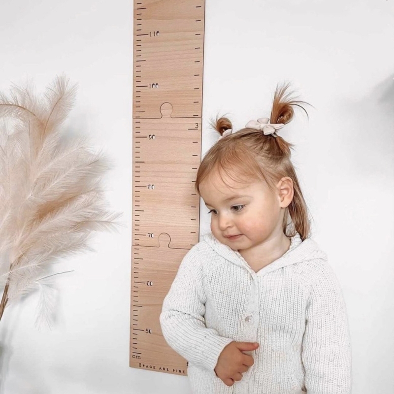 İskandinav ahşap çocuklar yüks - Growth Chart Ruler incelemesi ve fiyatı