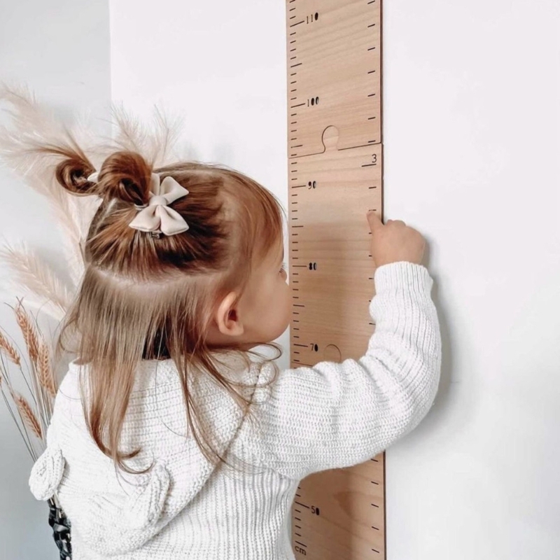 İskandinav ahşap çocuklar yüks - Growth Chart Ruler incelemesi ve fiyatı