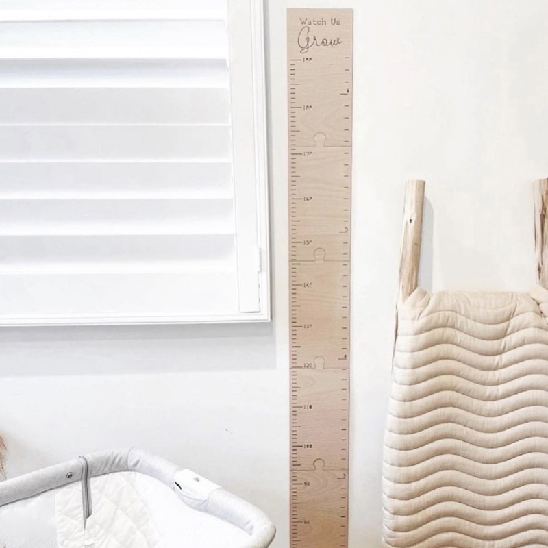 İskandinav ahşap çocuklar yüks - Growth Chart Ruler incelemesi ve fiyatı