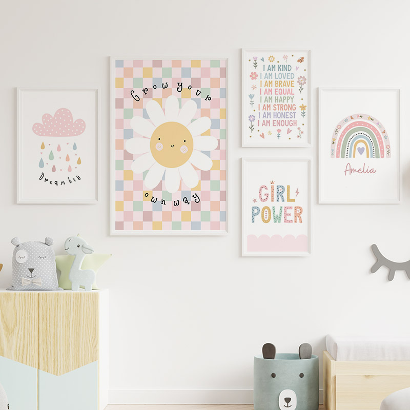 Güneş çiçek gökkuşağı bulut ka - Baby Nursery Modern incelemesi ve fiyatı